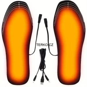 Vyhřívané zastříhávací vložky do obuvi vel. 35-45 s USB kabelem